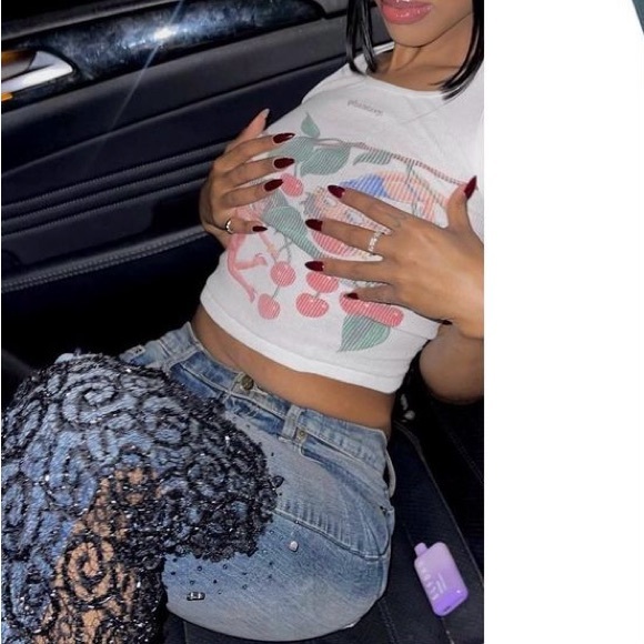 Allen B. By Allen Schartz lace jeans size 27 - Picture 8 of 8